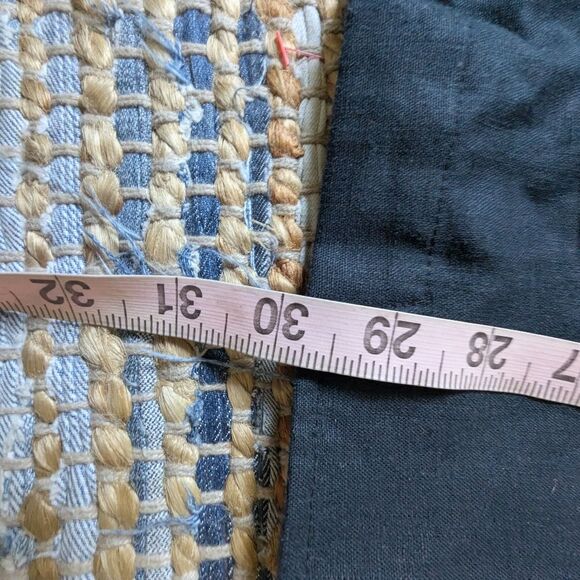 Vtg Black Linen Blend Blazer 46R Plus Size Shoulder Pads Dillard’s 90s/Y2K Pocke - Picture 3 of 7